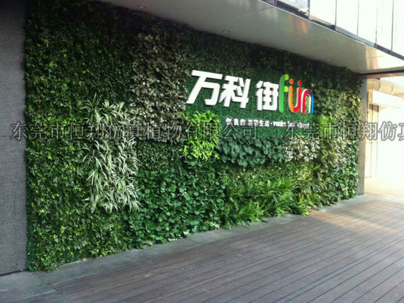 万科仿真植物墙工程案...